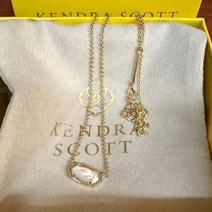 NIB Kendra Scott Elisa Gold-PlatedPendant Necklace ORG $110
